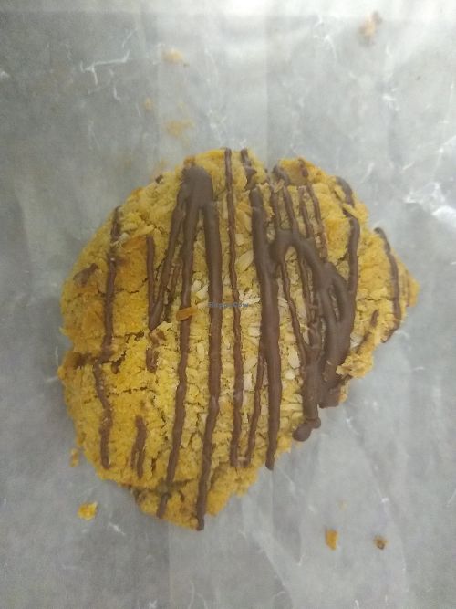 Almond butter drizzle cookie at Shayna B's By The Sea in Westbrook
