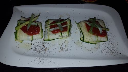 Zuccini appetizer at Monkeys in Budapest