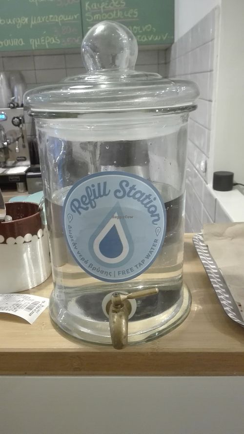 refill station at Peas in Athens
