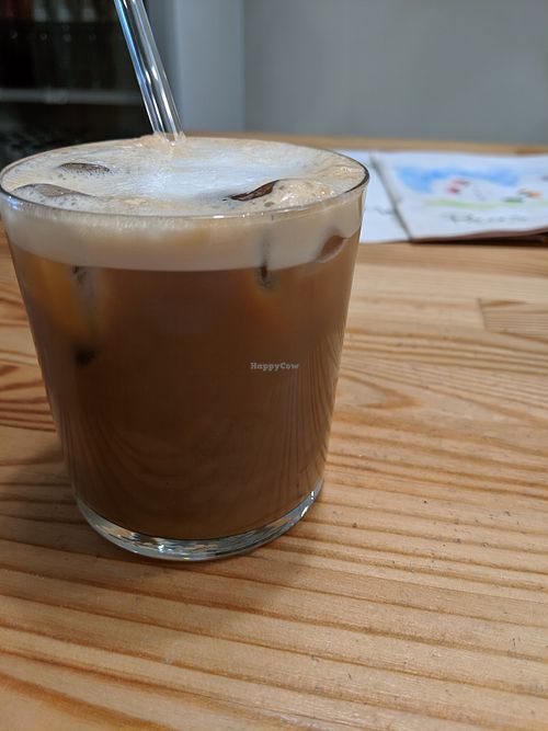 iced cappuccino at Peas in Athens