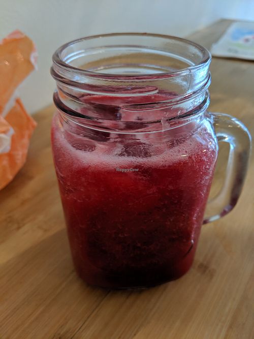 detox juice at Peas in Athens