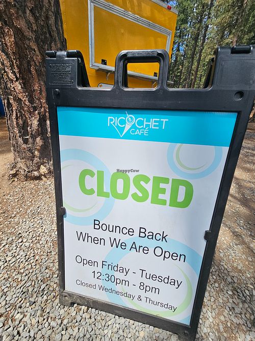 Summer 2024 Hours at Ricochet Cafe - Food Truck in Blairsden