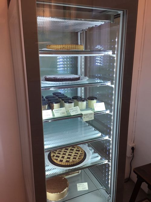 Fridge  at Nabucco Obrador Vegetaria in Barcelona