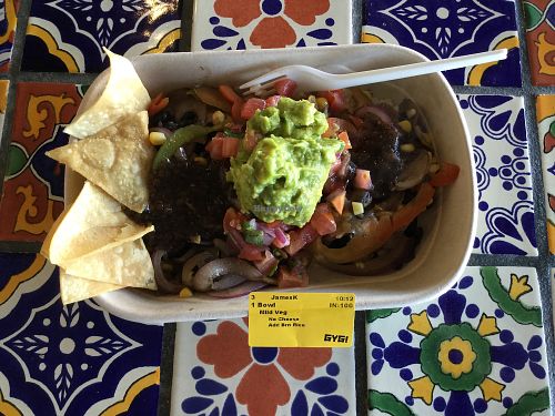 burrito bowl at Guzman y Gomez in Toowoomba