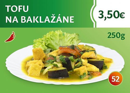 tofu on eggplant at Bang Tofu in Bratislava