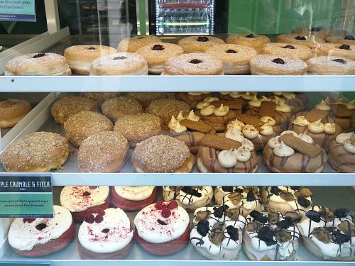 Vegan options!!!!! at Rodeo Doughnuts - Shaftesbury Ave in London
