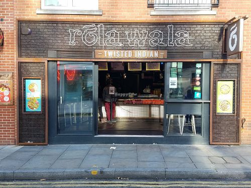Outside at Rola Wala in East London