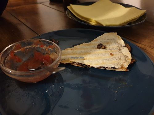 Bean enchilada at O Burrito in Porto