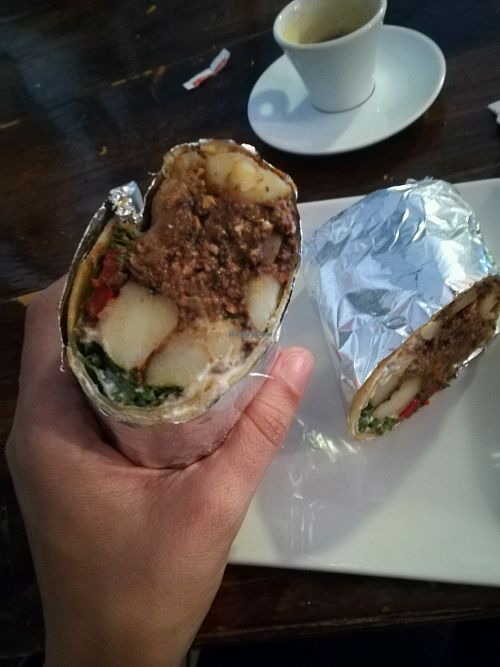 heaven - potato kale burrito  at O Burrito in Porto