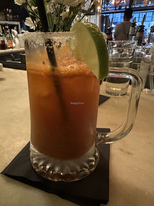 Vegan michelada  at Bar Verde in New York City
