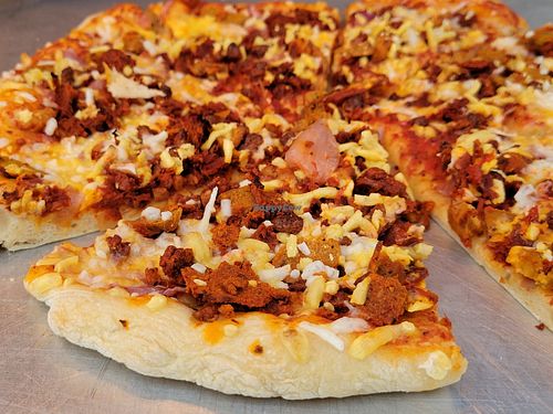 Meat feast ! at One Planet Pizza in Norwich