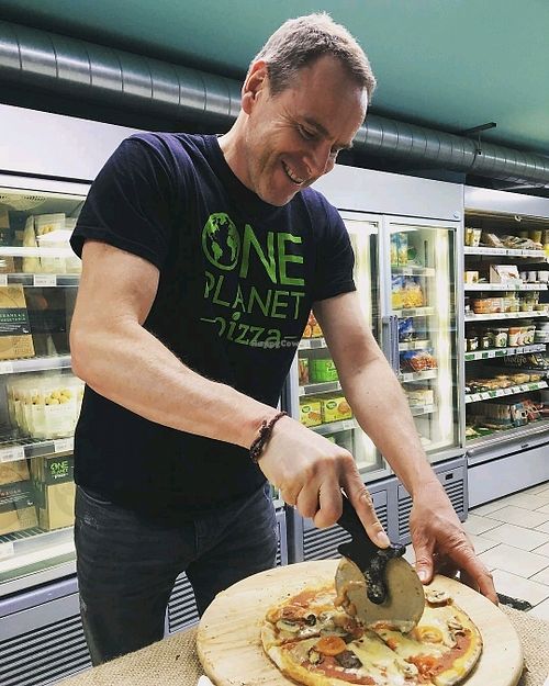 hard at work at One Planet Pizza in Norwich