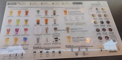 Menu at Lemoncha in Geneva