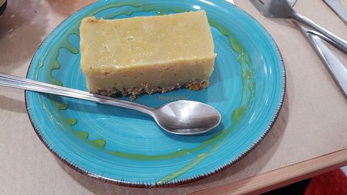 Orange flavoured flan cake at Verdetariano in Sevilla