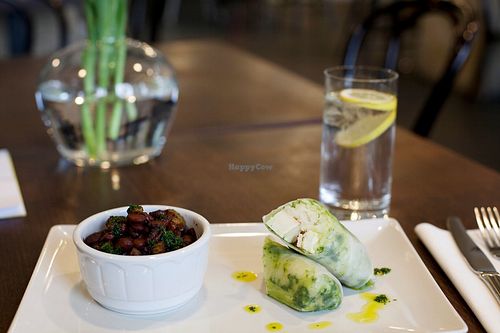 tofu rolls at Berlinka Cafe in Bratislava