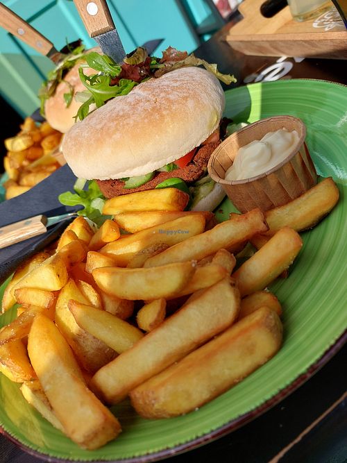 Fire bean burger at Dr.Plant in Leeuwarden