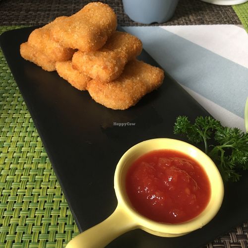 Vegan nuggets at Veggo's Home in Zhenjiang