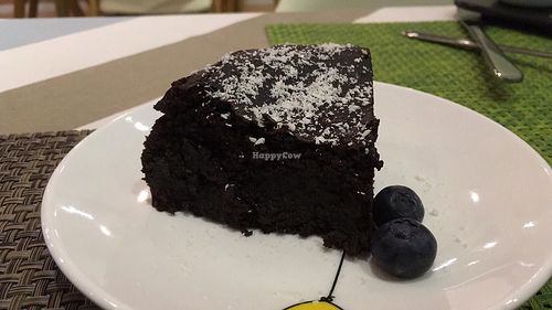 Dark chocolate cake at Veggo's Home in Zhenjiang