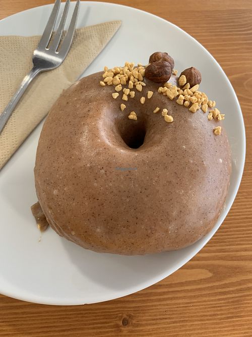 Cinnamon donut at Vegan Food & Sweet Bar in Brno