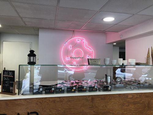 lots of ice cream flavors at Vegan Food & Sweet Bar in Brno