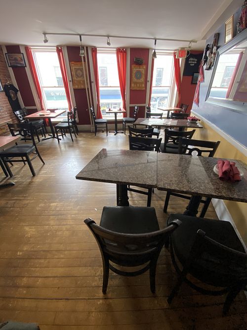 Main dining area  at Durbar Square Restaurant in Portsmouth