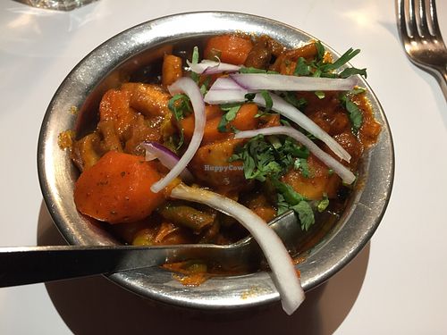 Vegetable curry (vegan) at Spirit of Punjab in Halls Gap