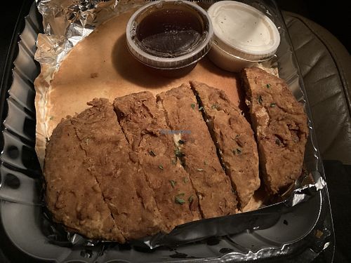 Soy chicken and pancakes at Something Vegan in Toluca Lake