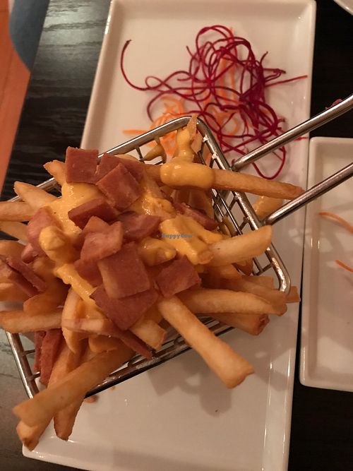 Bacon cheese fries at Something Vegan in Toluca Lake