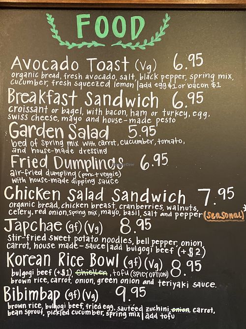 Ephata menu at Ephata Cafe in Spokane