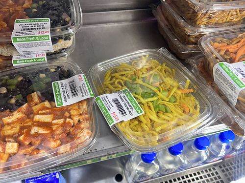 vegan tofu dish  at ORD - Fresh Market on the Go - T1 in Chicago
