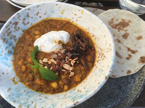 Earth bowl: dahl and homemade chapati at My Mother's Daughters  in Lisbon