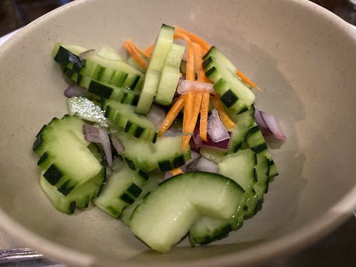 Cucumber salad  at Thai Classic in Paso Robles