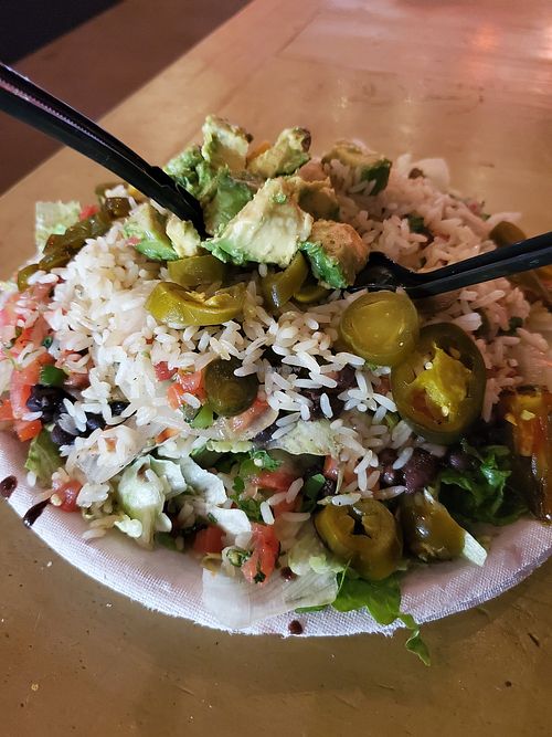 Salad turned into a "Bowl" due to lack of Tofu. at Taco Mama in Auburn