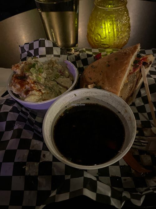 French dip with potato salad  at Georgetown Liquor Company in Seattle