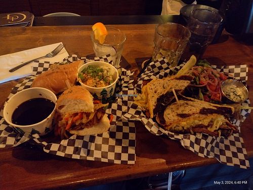 French dip and Reuben at Georgetown Liquor Company in Seattle