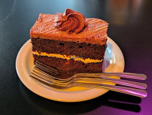 Caramel Chocolate Cake at Georgetown Liquor Company in Seattle