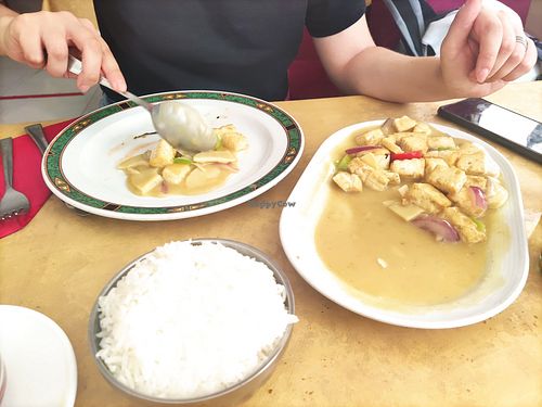 Tofu con curry at Restaurante China Town in Fuerteventura
