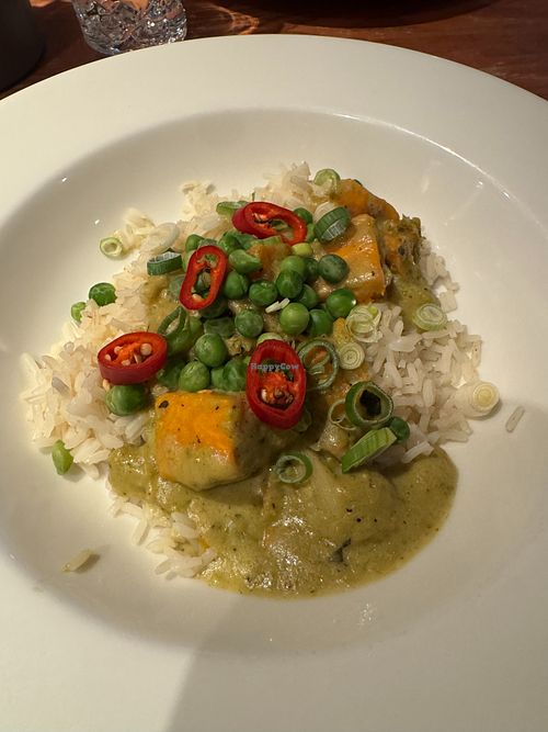 Vegan thai curry at The Ashbridge Inn in Cwmbran