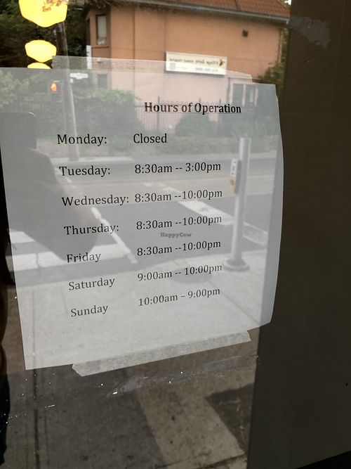 Hours as of July 11th, 2019. at Craque de Creme in Toronto