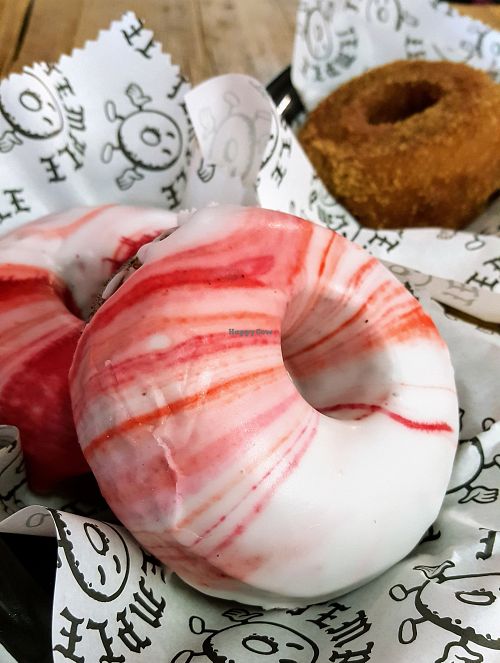 Strawberry glace at Temple Coffee and Donuts in Leeds