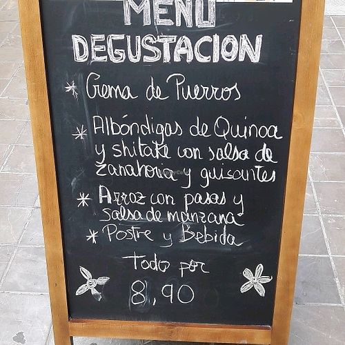 Menu degustacion  at Amaranta Biobar in Valencia