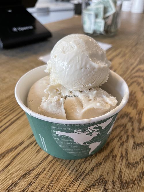 Lemon Bar on bottom, piña colada atop - Yummy   at Crepe and Spoon in Minneapolis