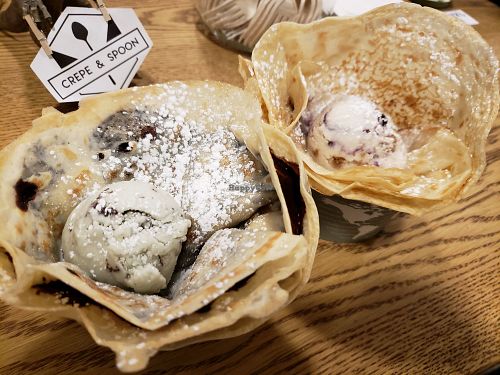 Crepes with icecream at Crepe and Spoon in Minneapolis