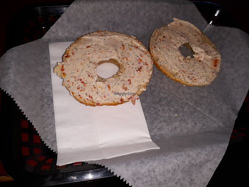 Vegan Italian spread at Bagelry in Bellingham