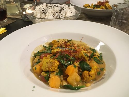 Pumpkin curry  at Indigo Elephant in Basel