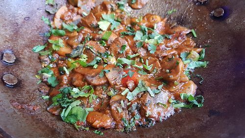 Mushroom balti at Butlers Balti House in Sheffield