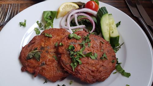 Onion bhajis at Butlers Balti House in Sheffield