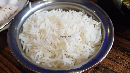 Boiled rice at Butlers Balti House in Sheffield