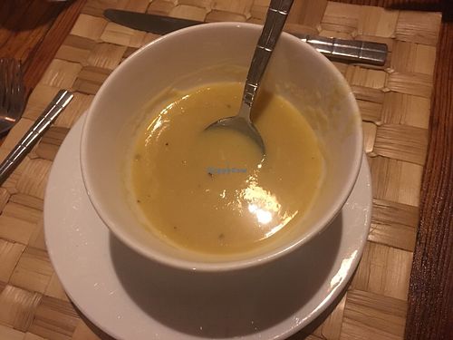Cream of Split Pea soup at The Fig Tree in Port Elizabeth