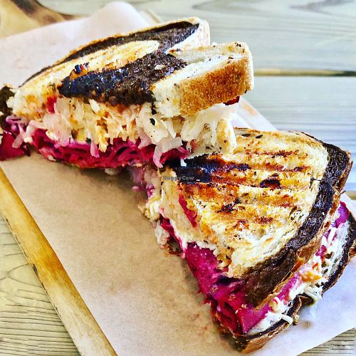 Vegan Reuben Panini  at Locali in West Hollywood